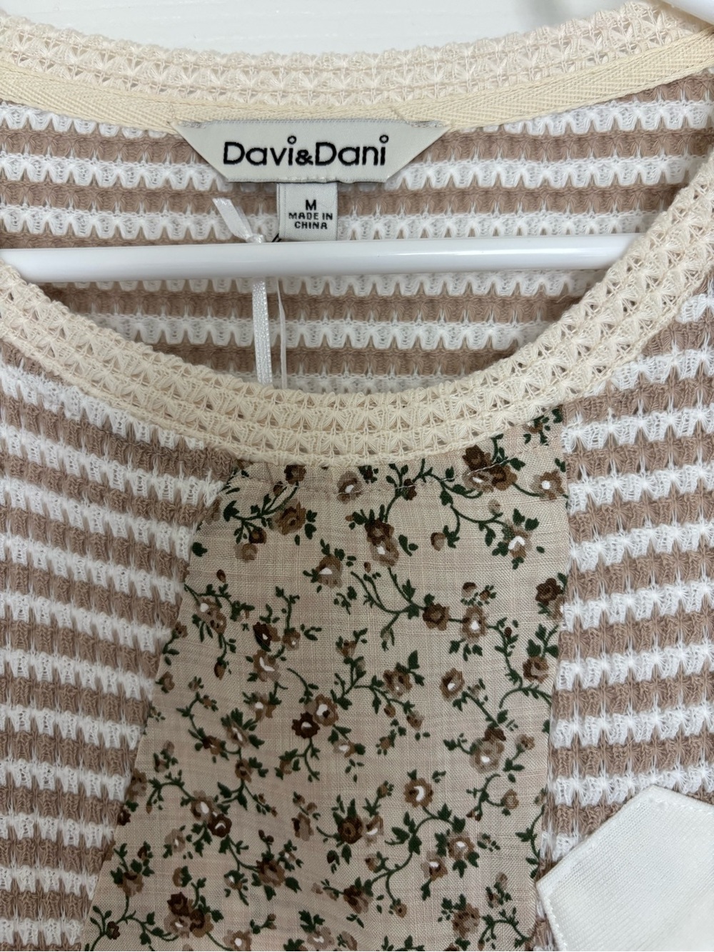 Floral & Stripe Top - Picture 2 of 4